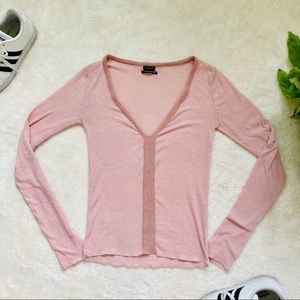 3/$25 Out From Under Ribbed V-neck